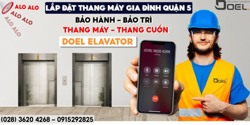 Cơ sở lắp đặt thang máy gia đình quận 5 phục vụ tư vấn miễn phí