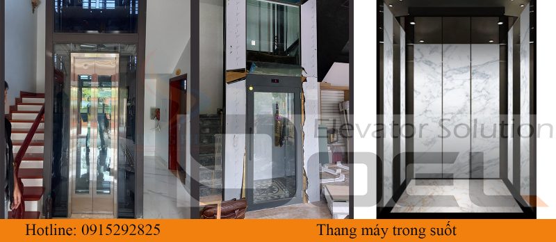 Thang may trong suot