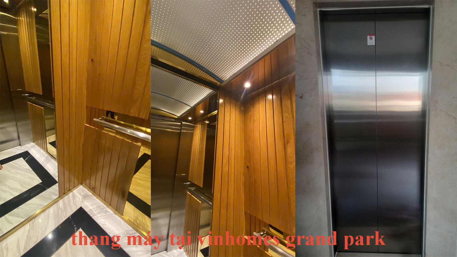 các loai thang máy chúng tôi cung cấp tại vinhome grand park
